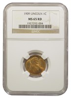 NGC MS-65 RD 1909 Lincoln Cent