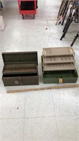 Empty tackle boxes