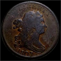1807 Drapped Bust Half Cent NICELY CIRCULATED