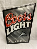 Coors Light Tin Sign