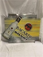 Bacardi Silver Tin Sign