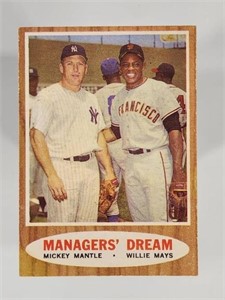 1962 TOPPS MANAGER'S DREAM MANTLE MAYS NO. 18