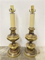 Pair of Mid-Century Brass Desk Lamps