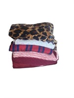 Lot of 5 Throw Blankets