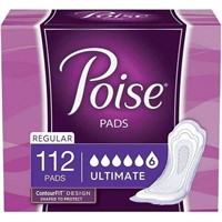 Poise Incontinence Pads  Ultimate  112 Count