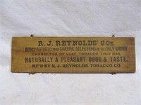 R J Reynolds crate sign