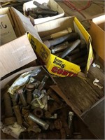3 boxes of large bolts