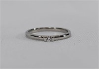 BoRuo Sterling Silver & CZ Engagement Ring