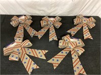 C7) five new decorative Fourth of July bows great