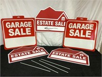 C7)  two new estate sale signs and two new garage