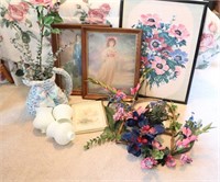 Blue Boy & Pinky Prints, Faux Flowers & More