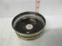 SILVER PLATE MID 20TH CENTURY WOOD