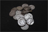 Lot of 31 Silver Mercury Dimes