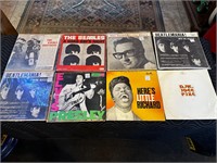 8 x Vintage Record Albums