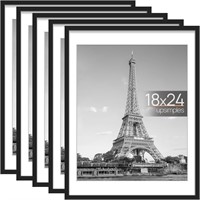 upsimples 18x24 Picture Frame Set of 5  Black