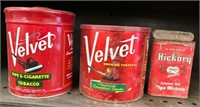 Velvet Tobacco Cans