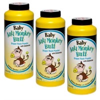 3-Pk Anti Monkey Butt Diaper Rash Powder