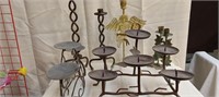 Lot of Metal Candleholders