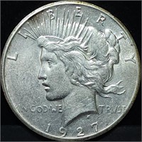 1927 Peace Silver Dollar, High Grade