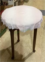 Vintage three luggage wooden accent table that