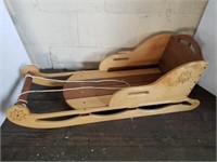 Childs Wooden Sled 40" Long