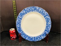 Cobalt Blue porcelain Large Plater w/ stand