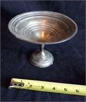 Sterling compote weighted