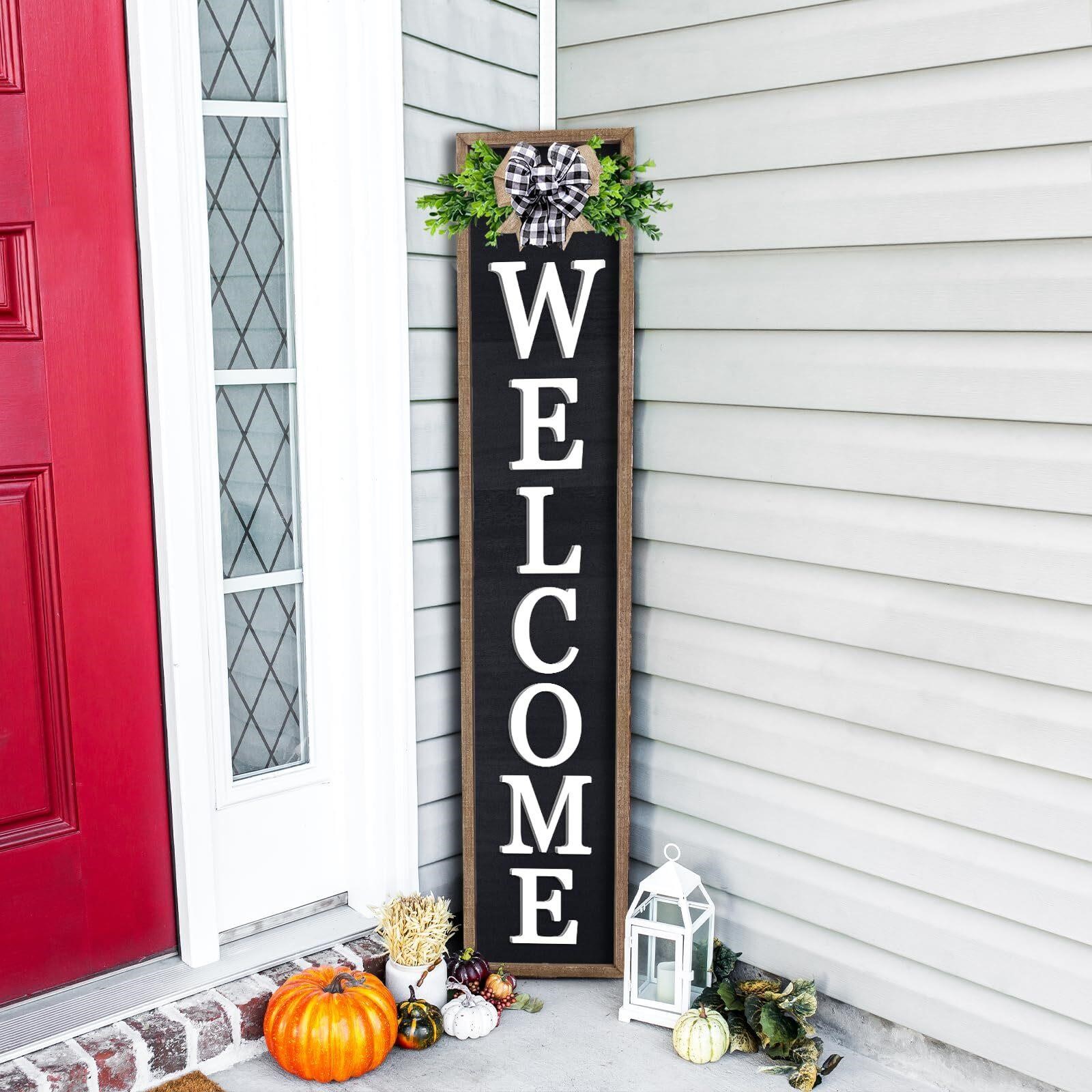 3D Outdoor Welcome Sign for Front Porch Standing