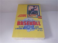 1990 SCORE BASEBALL FACTORY SEALED BOX