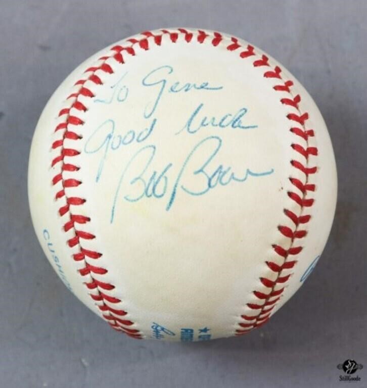 Autographed Baseball: Bob Boone