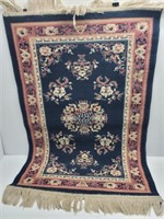 Polynaise Peking Navy Blue 31" by 51" Area Rug