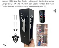MSRP $22 Can Coozie Holder with Bottle Opener