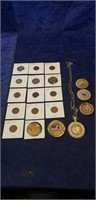 Tray Of Assorted Vintage Coins & More