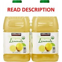 Kirkland Organic Lemonade 96 fl oz 2-ct. Missing 1