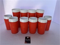 Vintage Atomic Star Burst Insulated Cups