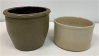 Two Pottery Crocks