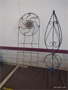 Pair of Garden yard metal art pieces