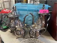 VTG SILVERPLATE TEA & COFFEE SERVICE