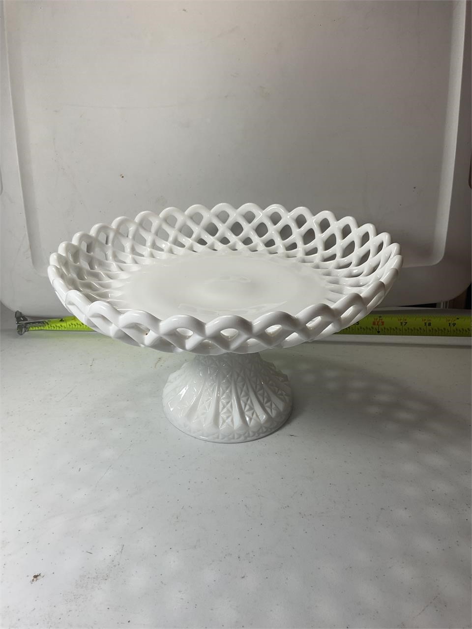 Vintage Milk Glass Compote