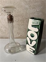 McCoy Vase With Love, Decanter
