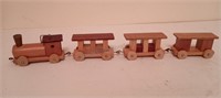 Original Loquai Holzkunst Germany Wooden Train