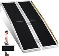 Habutway 10ft Wheelchair Ramp, Portable Wheel