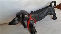 Metal Black Dachshud Dog Decoration