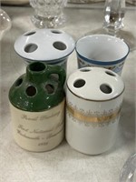 4pc Bathroom - tooth brush holders