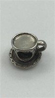 .925 Sterling Silver Teacup Charm