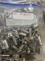 100 RNDS MIXED 38 SPL CASINGS