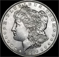 1886-P US Morgan Silver Dollar Gem BU from Set