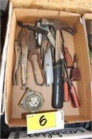 Hammers, knives, pliers, screwdrivers, etc