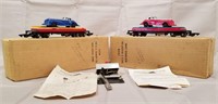 2 LN Boxed American Flyer 715 Auto Unloading Cars
