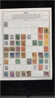 Older World Stamps: Brazil, mostly used, hinged,